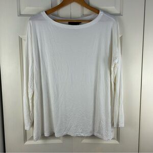 HATCH The Perfect Longsleeve Tee Size 2 Solid White